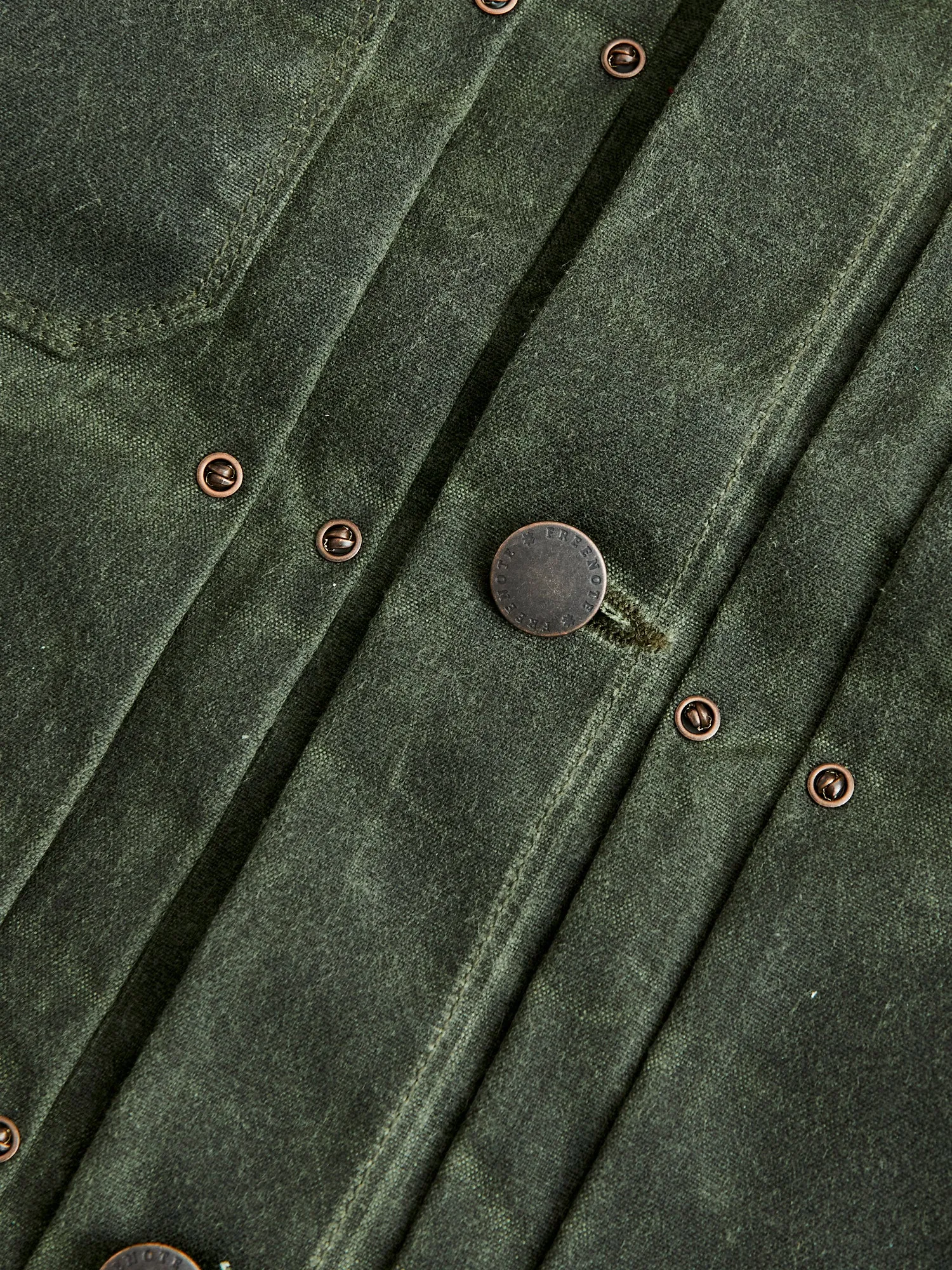 10oz Waxed Canvas Riders Jacket in Olive