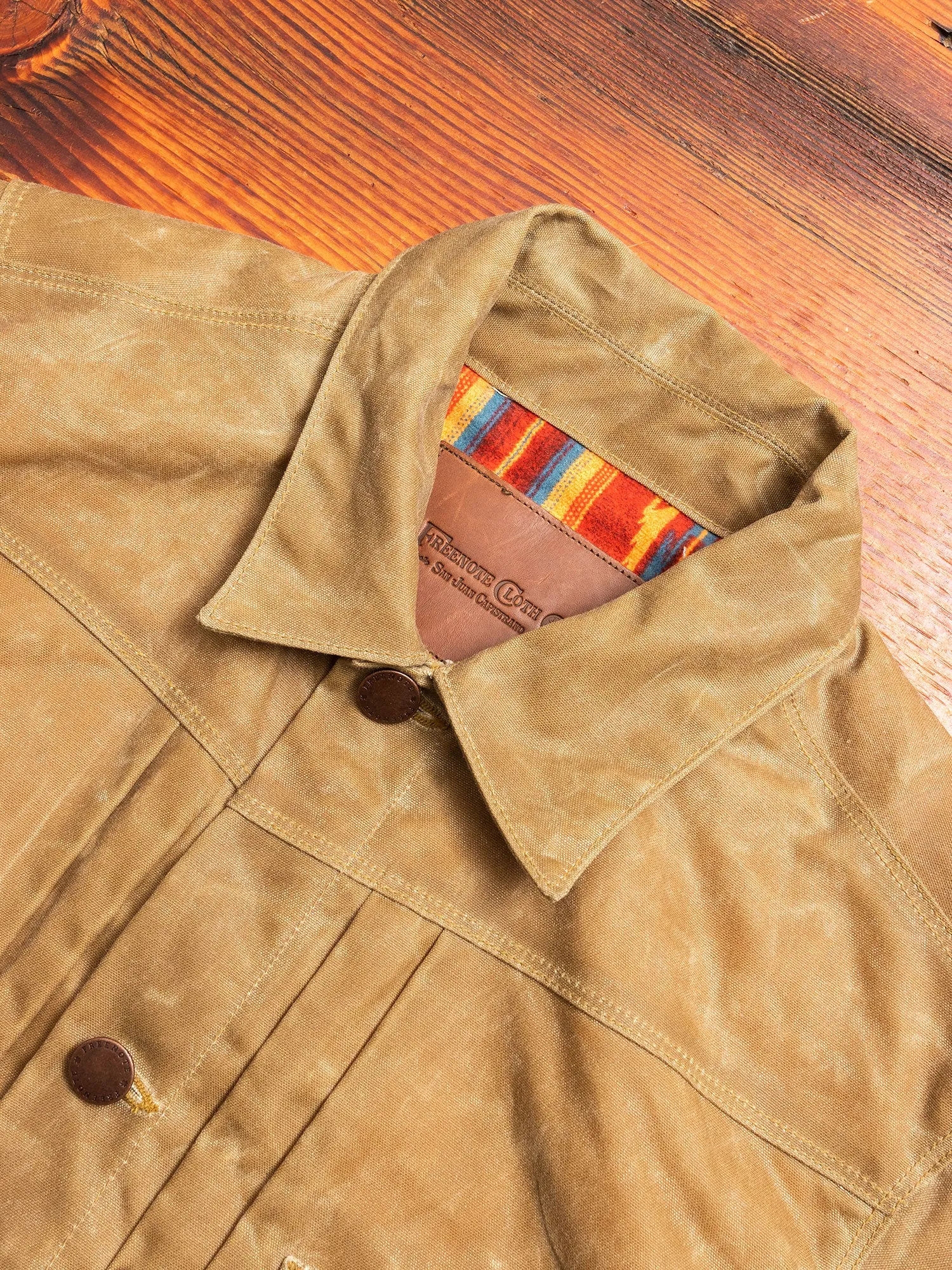 10oz Waxed Canvas Riders Jacket in Tobacco