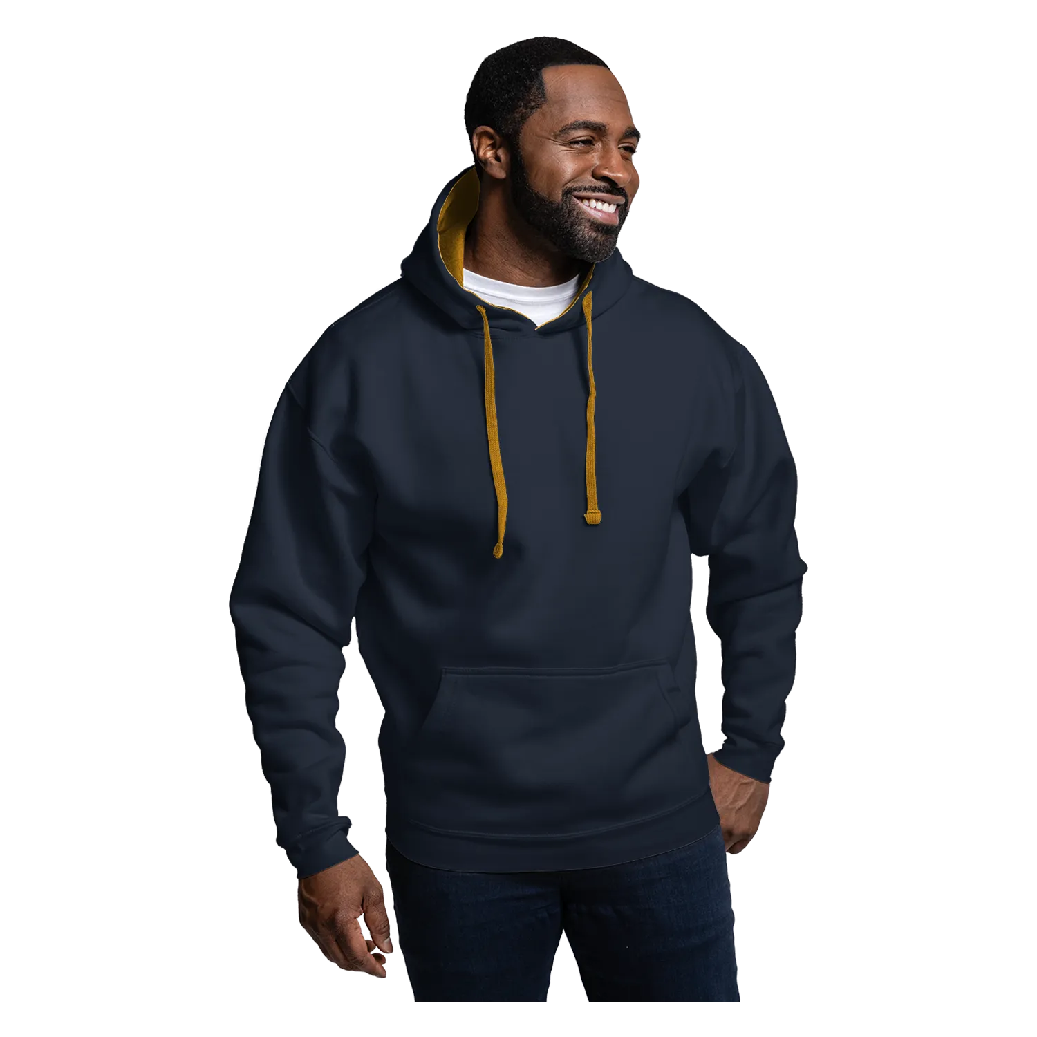 31048 Benchmark Colorblock Pullover Hood - Graphite/Navy Colors Available August 2024