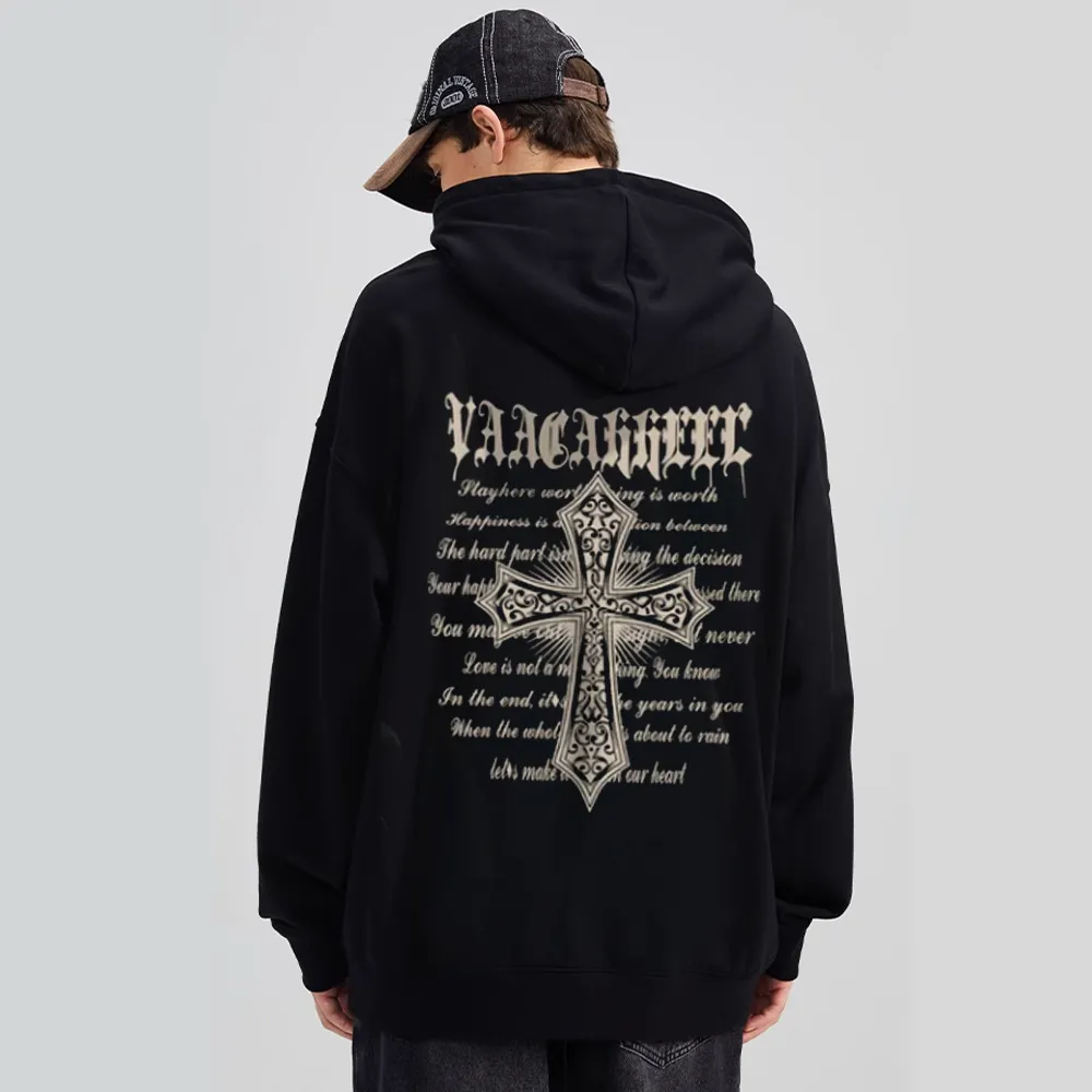 American High Street Cross Graphic Hoodies