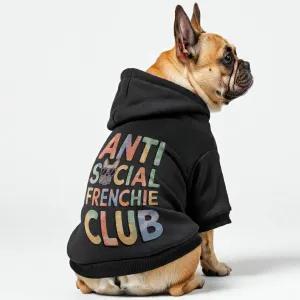 Anti Social - Personalized French Bulldog Hoodies with Funny Quotes – Stylish, Cozy, and Premium 100% Cotton