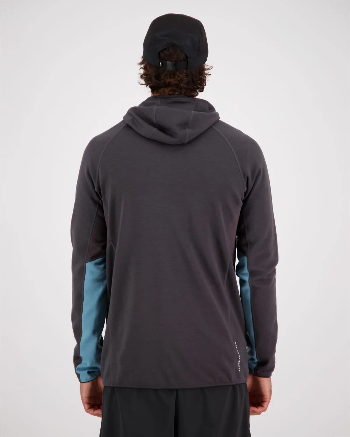 Approach Merino Gridlock Hood - Ash Blue / Shale