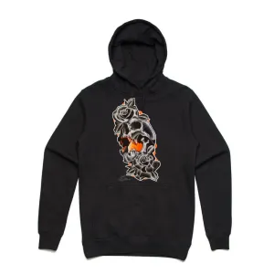 Art Society x Retro Kings CRONSHAW SKULL HOODIE BLACK