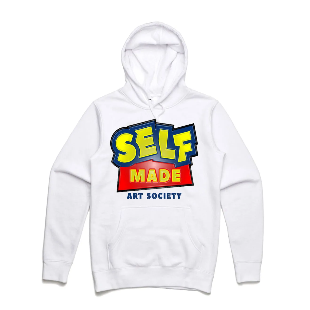 Art Society x Retro Kings SELF MADE 3D HOODIE WHITE