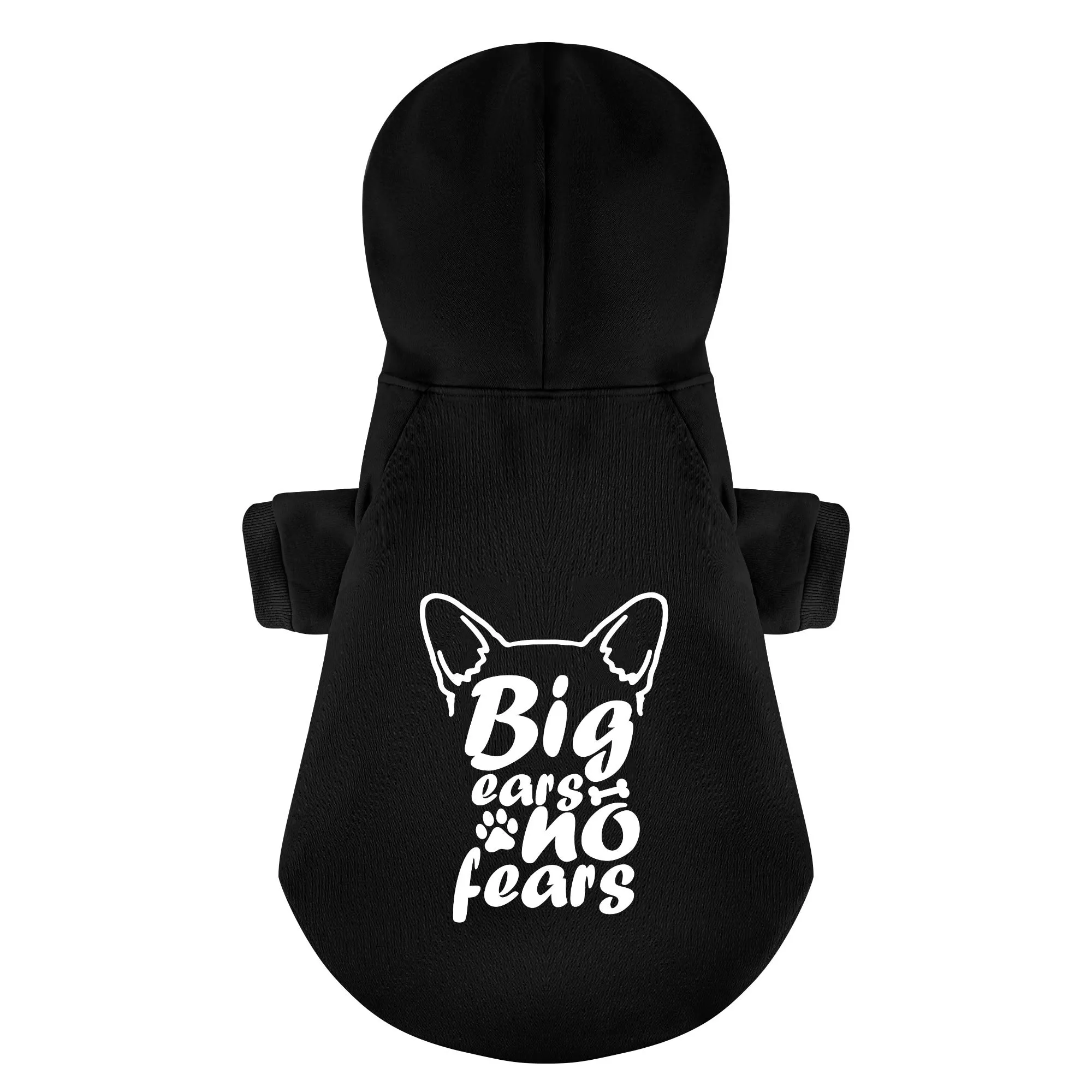 Big ears, no fears - Personalized French Bulldog Hoodies with Funny Quotes – Stylish, Cozy, and Premium 100% Cotton