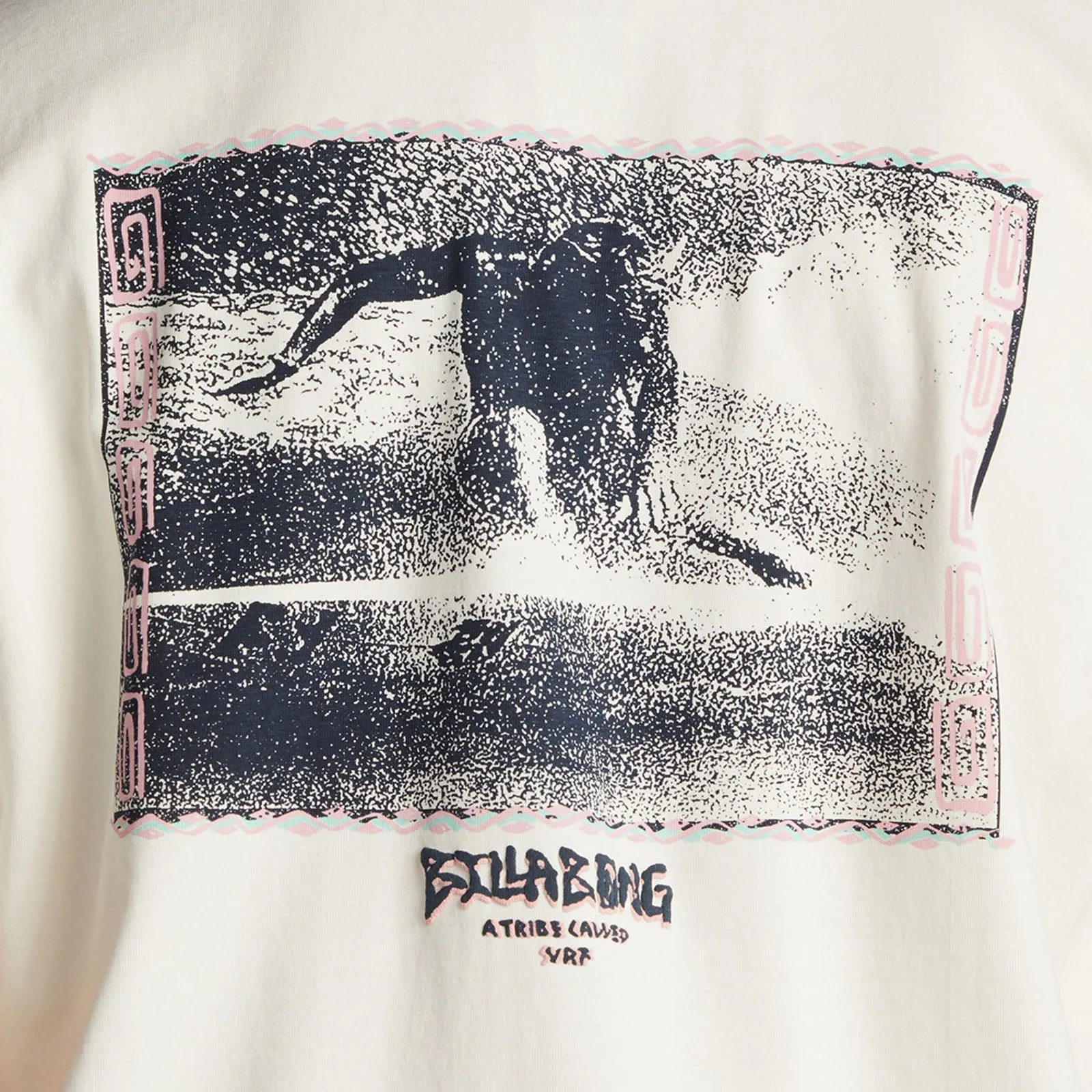 Billabong Mens Collision Crew Neck Cotton T-Shirt - Off White