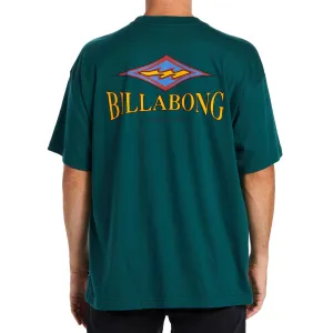 Billabong Mens Ridge Short Sleeve Crew Neck T-Shirt - Deep Teal