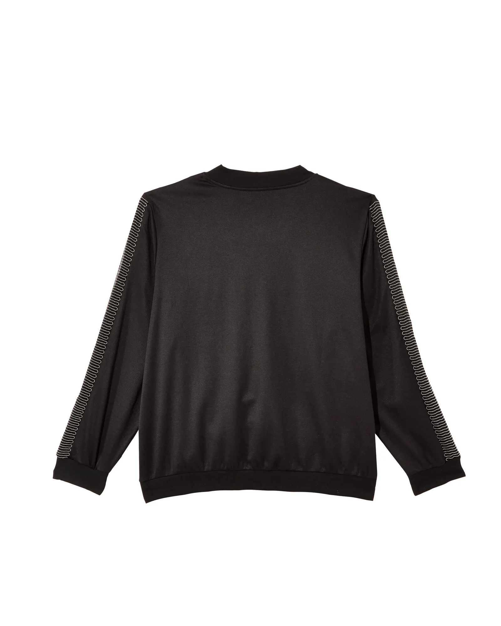 Bodine Long Sleeve Ponte Bomber with Metal Trim | Black