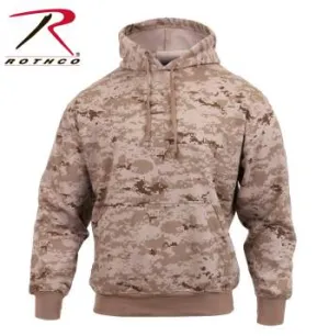 Camo Pullover Hooded Sweatshirt Desert Digital