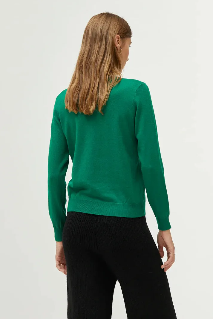 Cara Knit Top in Green