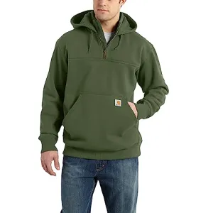 Carhartt Men's Rain Defender Loose Fit Heavyweight Quarter-Zip Sweatshirt, Chive