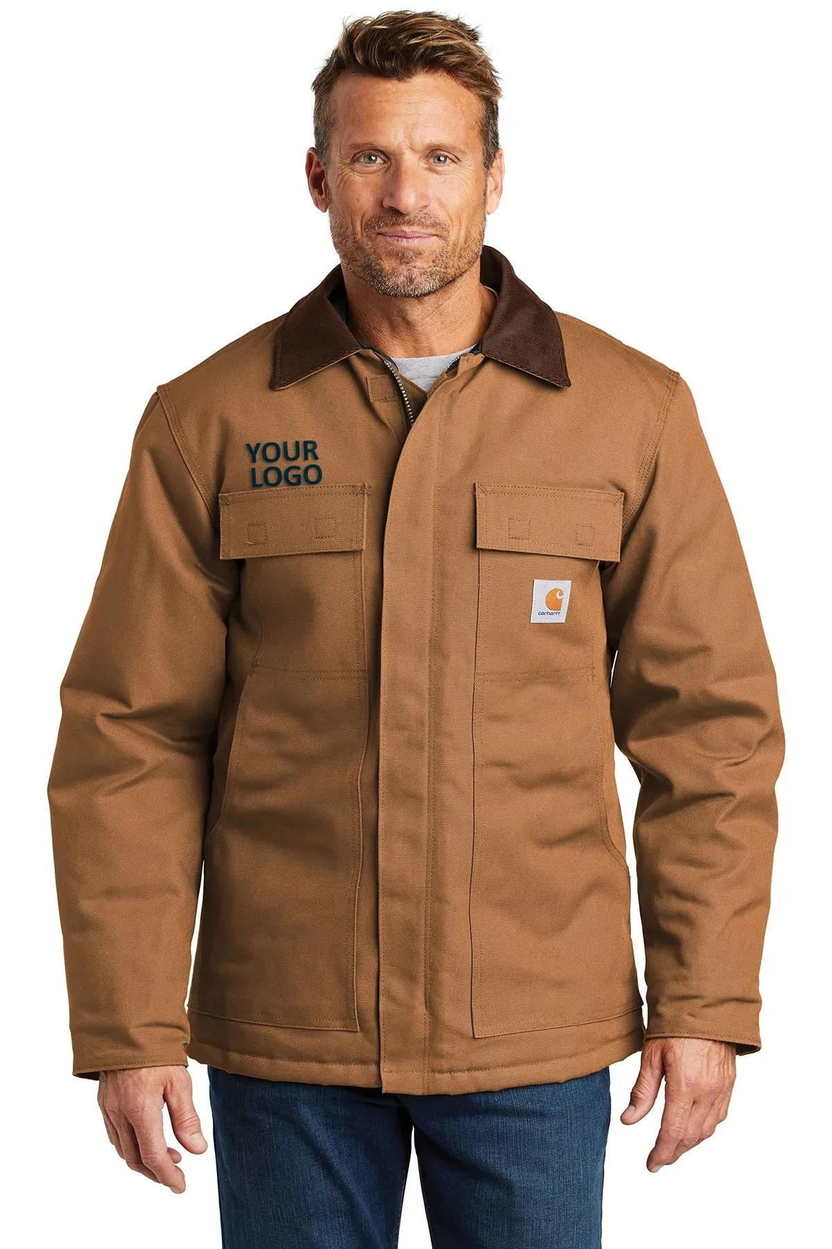 Carhartt Tall Duck Traditional Customized Coats, Carhartt Brown