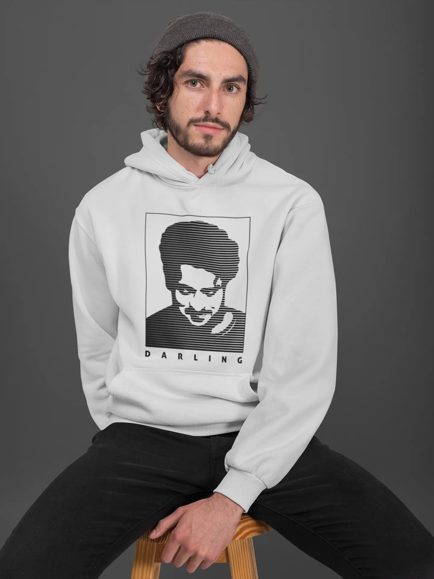 Darling- Prabhas Unisex Hoodie White