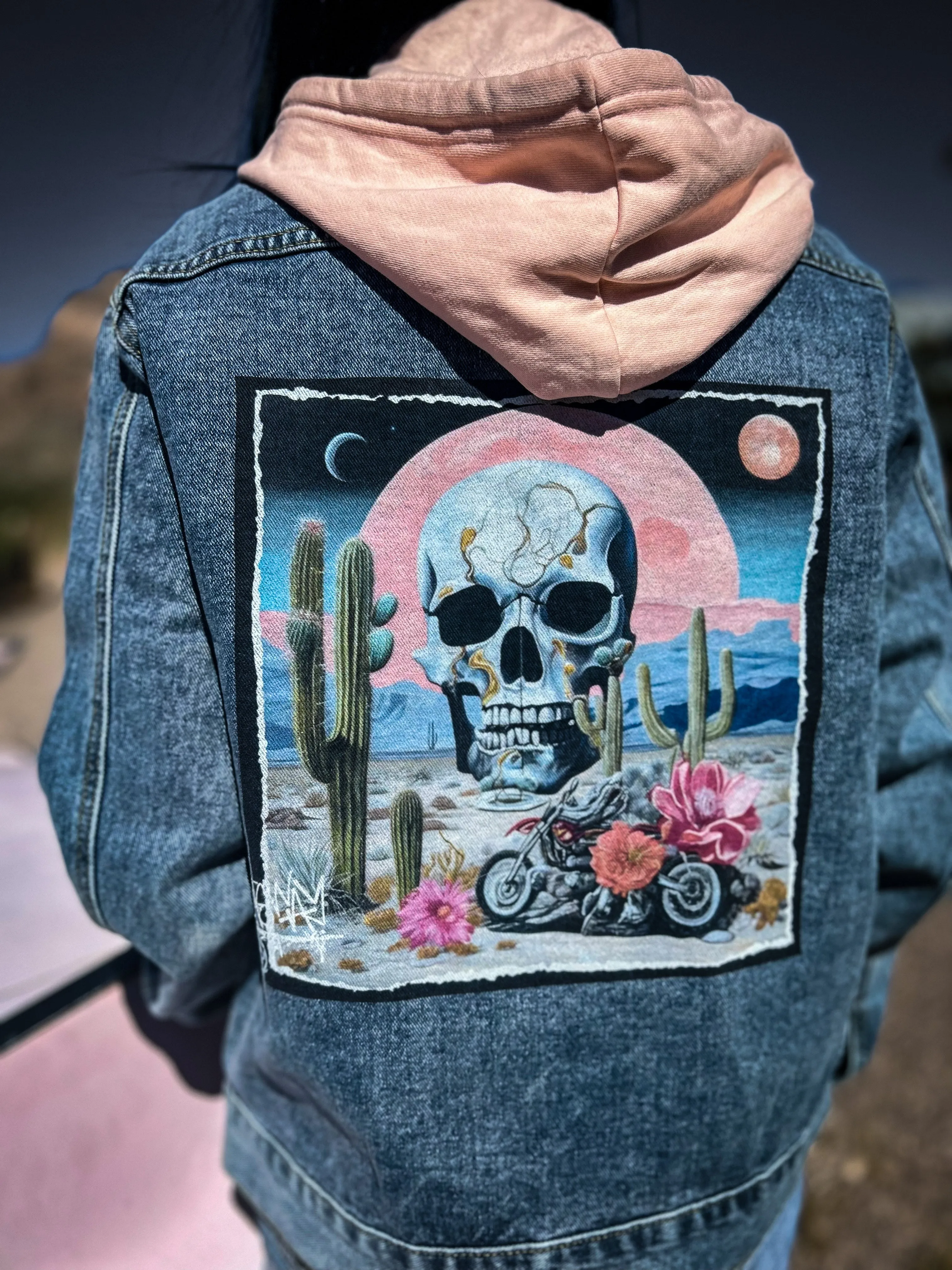 Desert Flower Denim Jacket