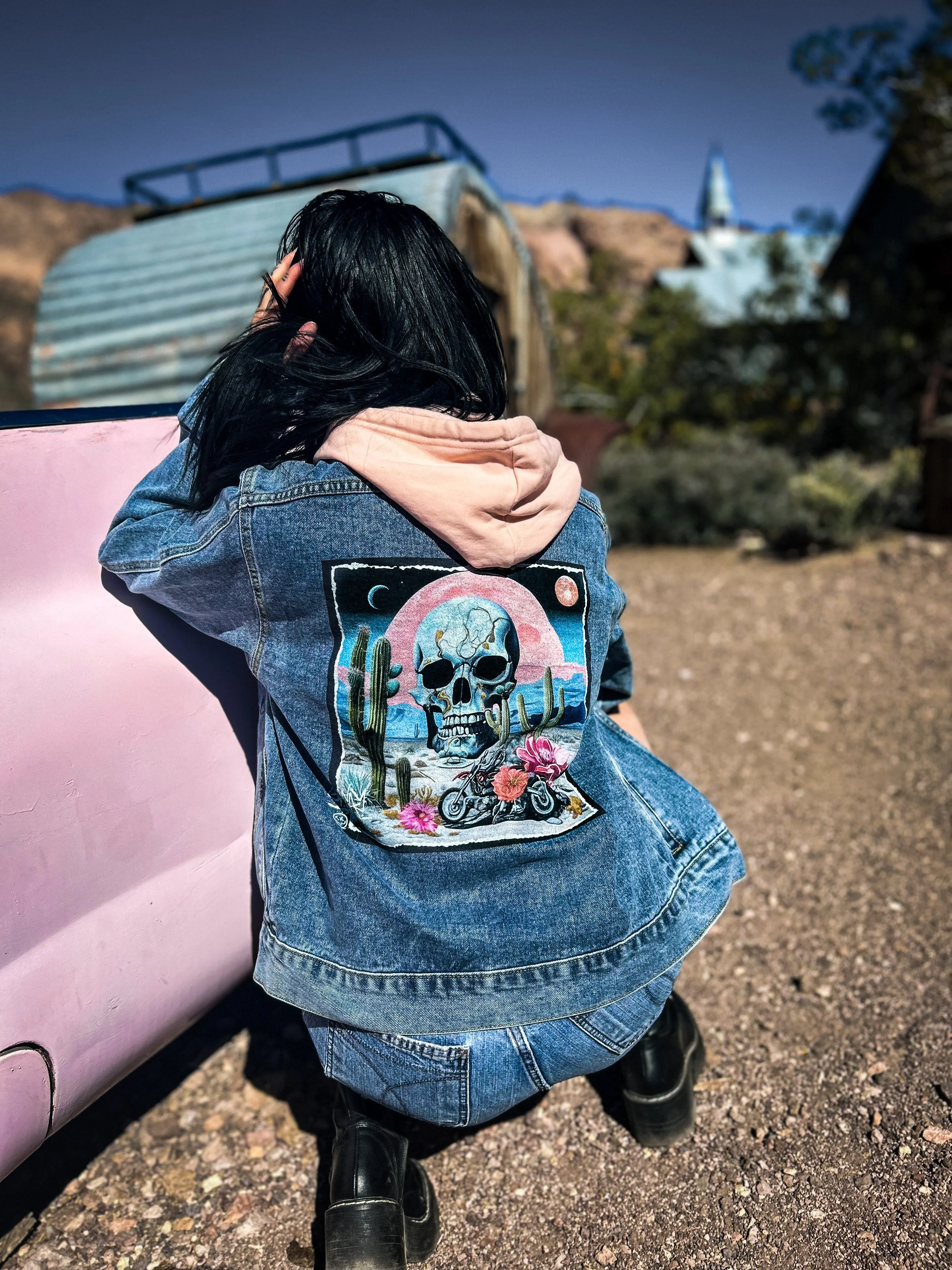 Desert Flower Denim Jacket