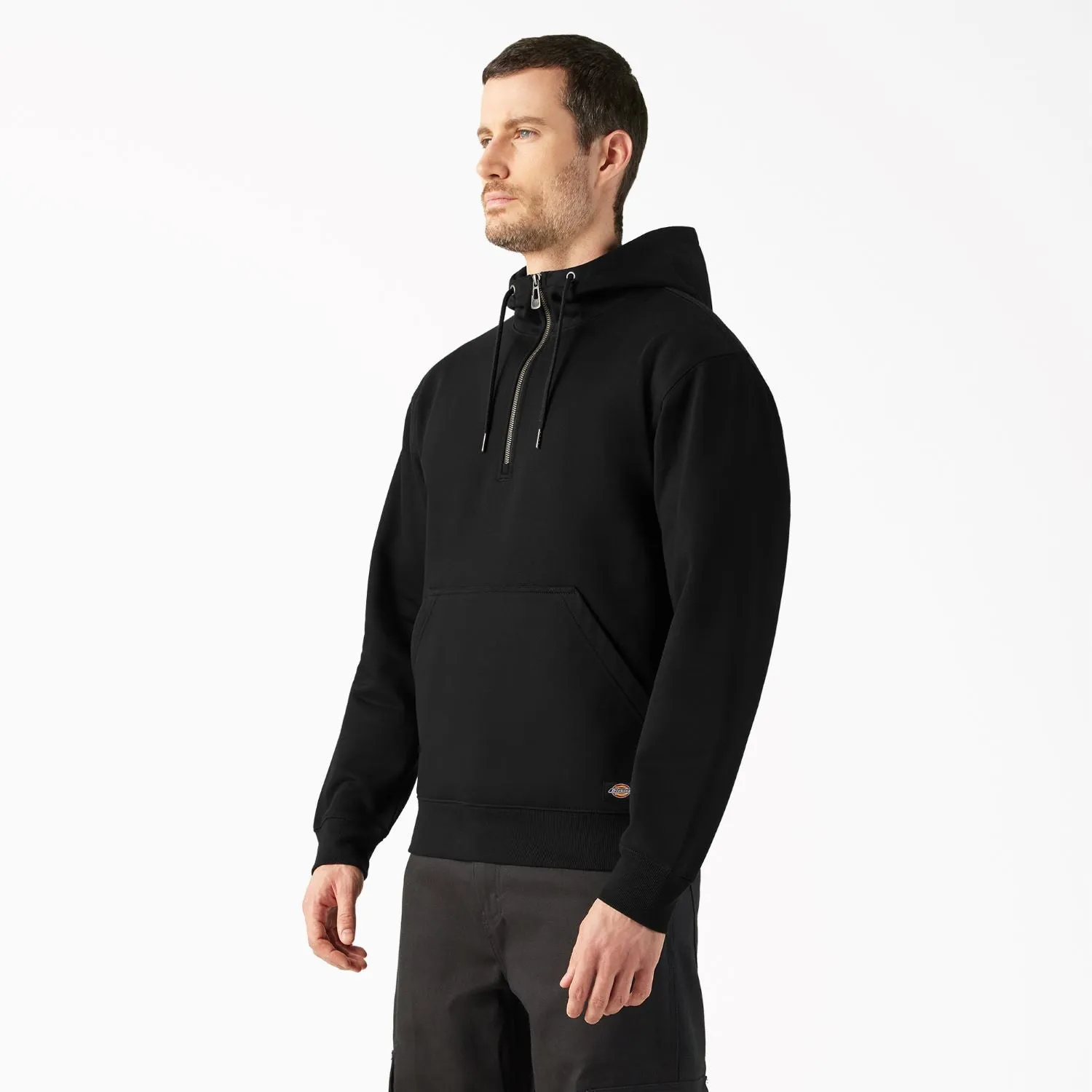 Dickies Men's Durable Water Repellent Quarter Zip Hoodie