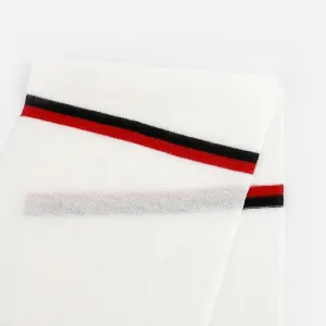 Double Stripe Tencel Jersey - White Mix