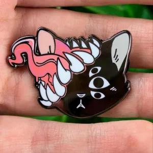 Dripping Gore Cat Enamel Pin