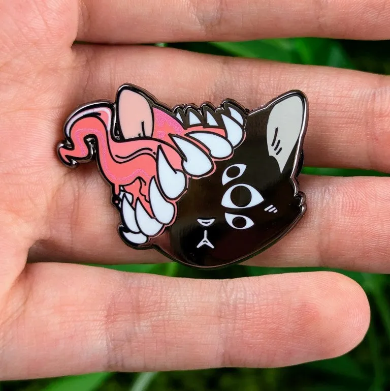 Dripping Gore Cat Enamel Pin