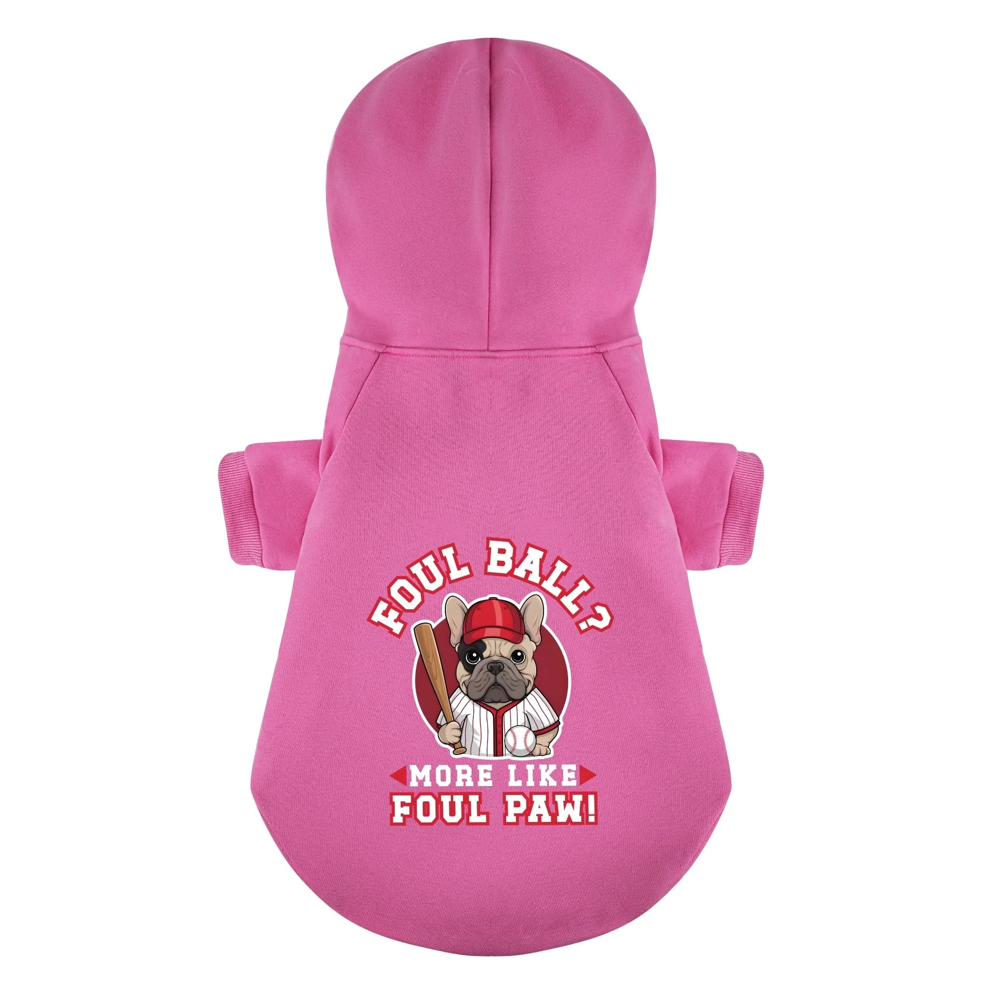 Foul Ball? More Like Foul Paw! - Personalized French Bulldog Hoodies with Funny Quotes – Stylish, Cozy, and Premium 100% Cotton