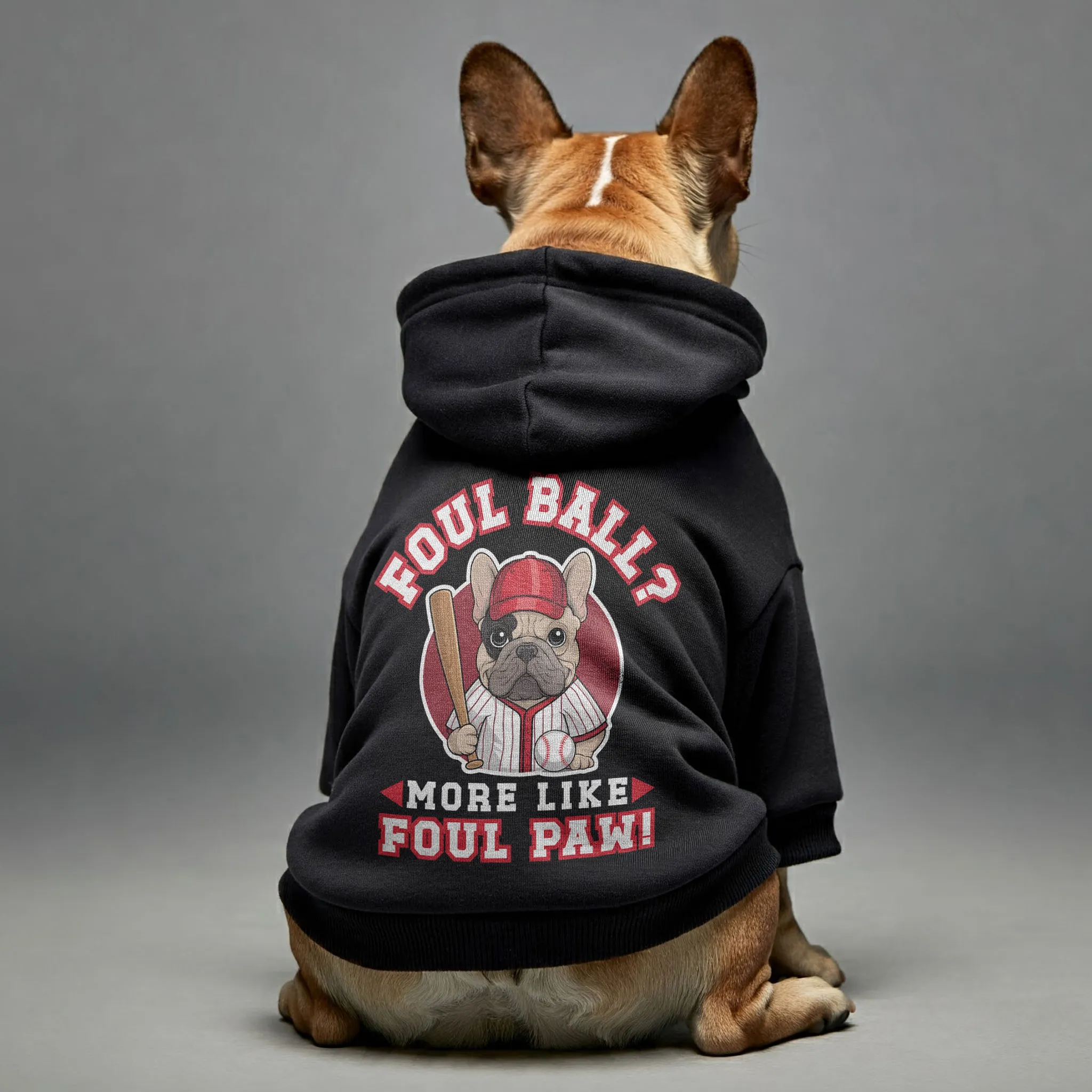 Foul Ball? More Like Foul Paw! - Personalized French Bulldog Hoodies with Funny Quotes – Stylish, Cozy, and Premium 100% Cotton