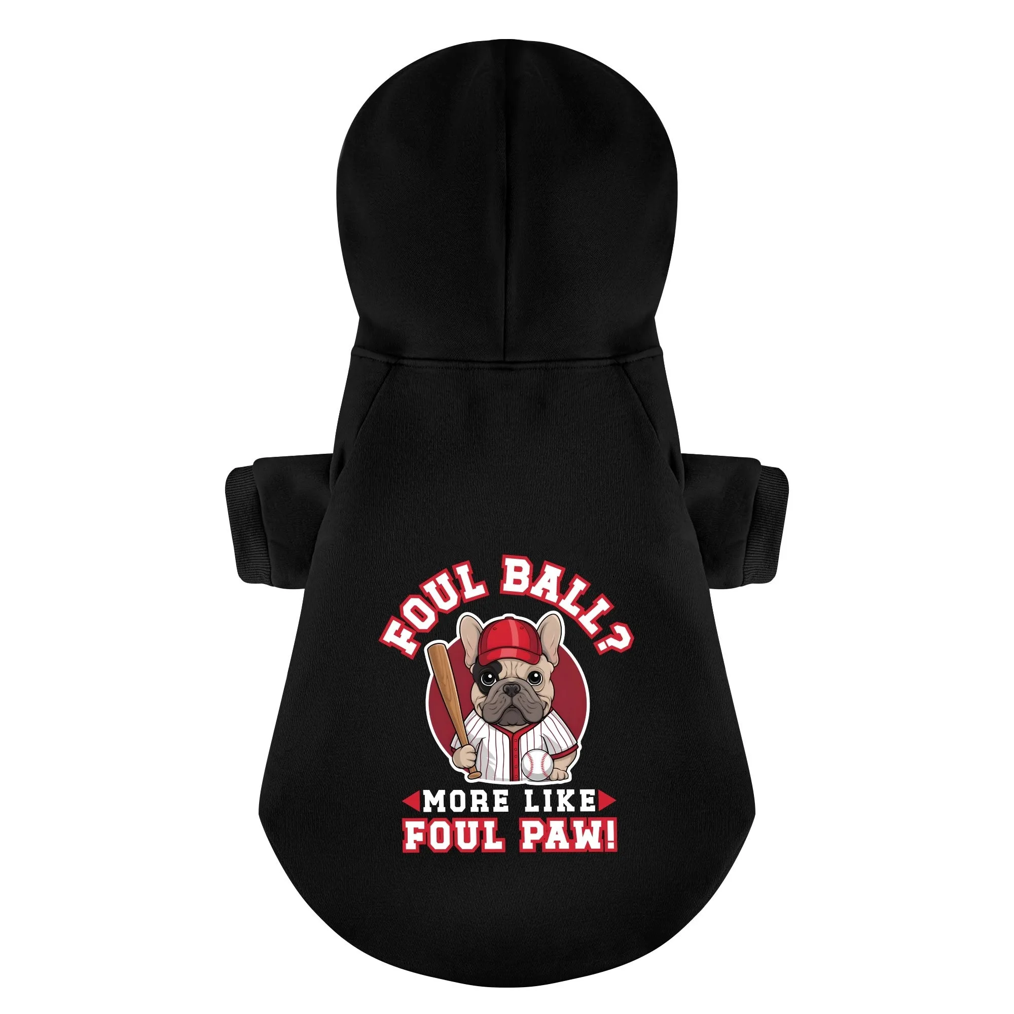 Foul Ball? More Like Foul Paw! - Personalized French Bulldog Hoodies with Funny Quotes – Stylish, Cozy, and Premium 100% Cotton