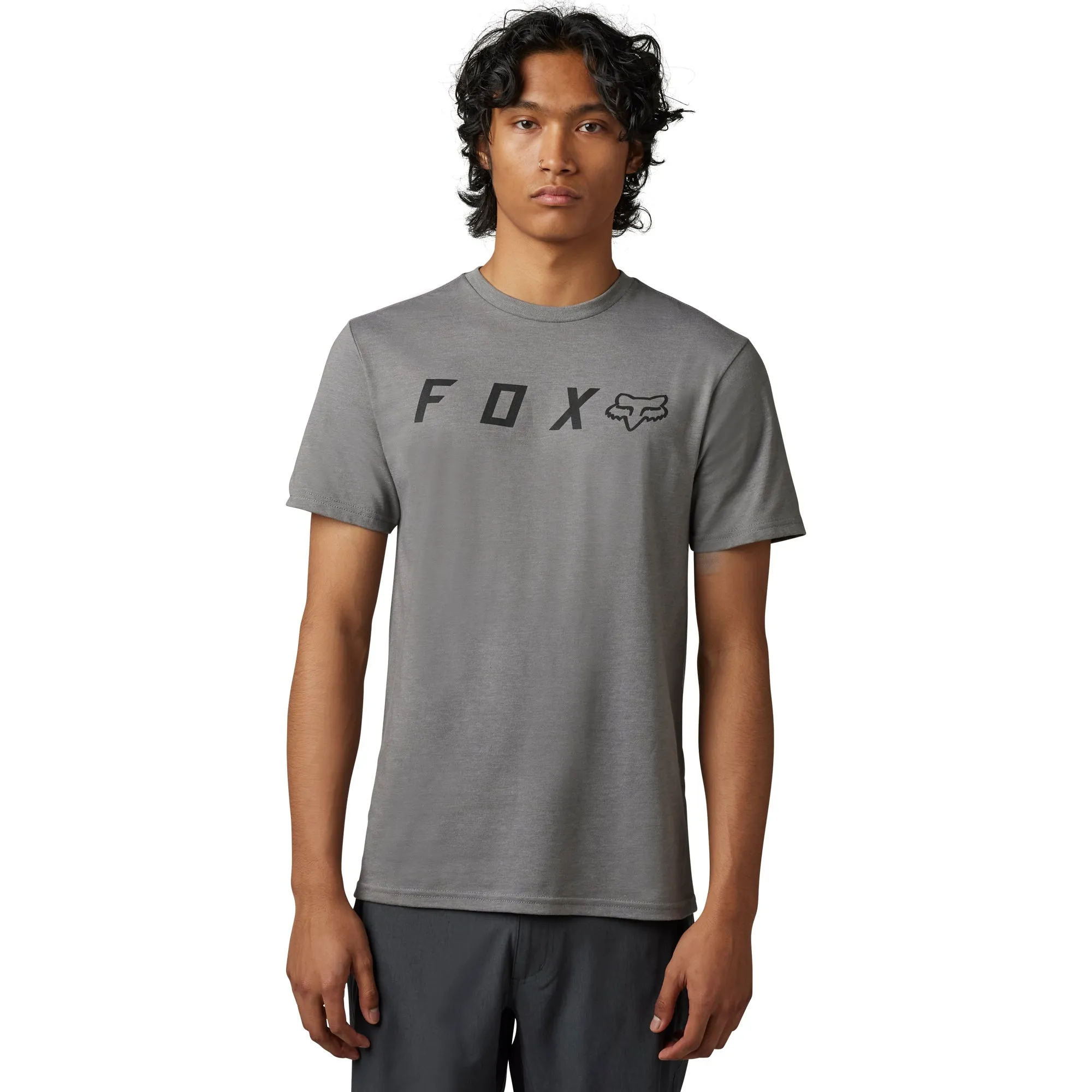 Fox Racing  Mens Absolute Short Sleeve Premium Tee T-Shirt Soft Heather Graphite