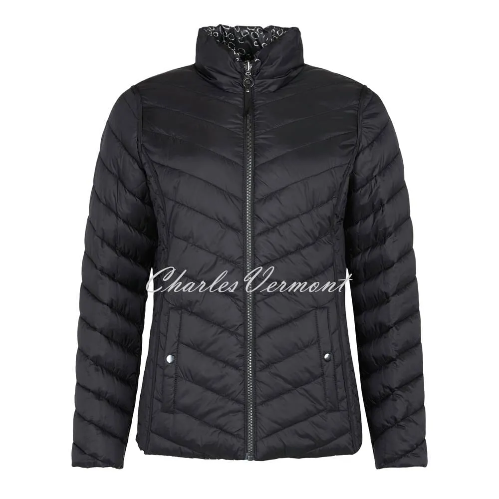 Frandsen Lightly Padded Reversible Jacket - Style 526-588-9090 (Black / Grey)