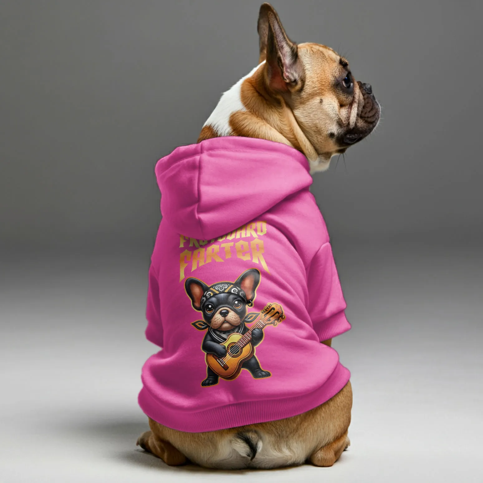 Fretboard Farter - Personalized French Bulldog Hoodies with Funny Quotes – Stylish, Cozy, and Premium 100% Cotton