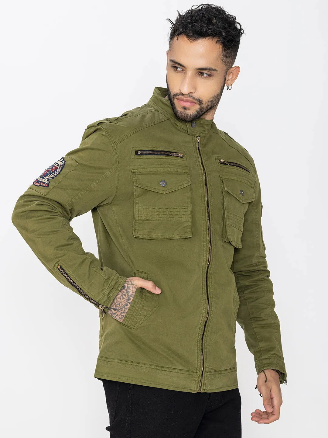 GREEN UTILITY JACKET