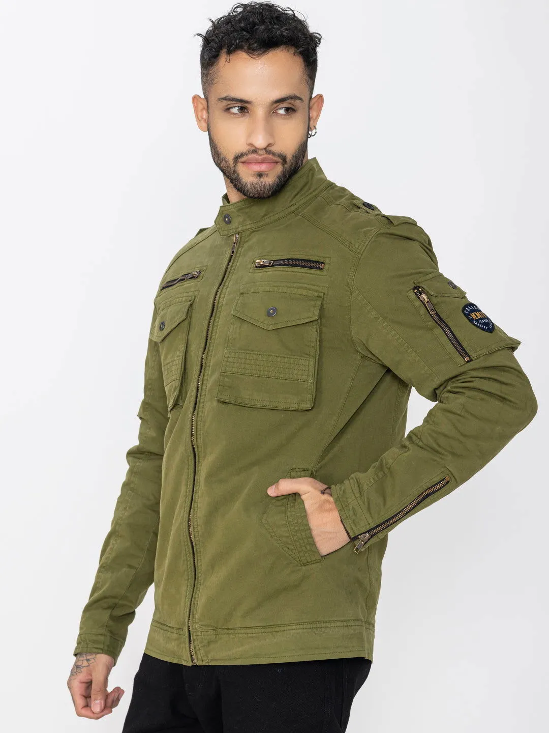 GREEN UTILITY JACKET