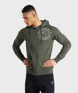 Gymshark Legacy Plus Zip Hoodie - Green