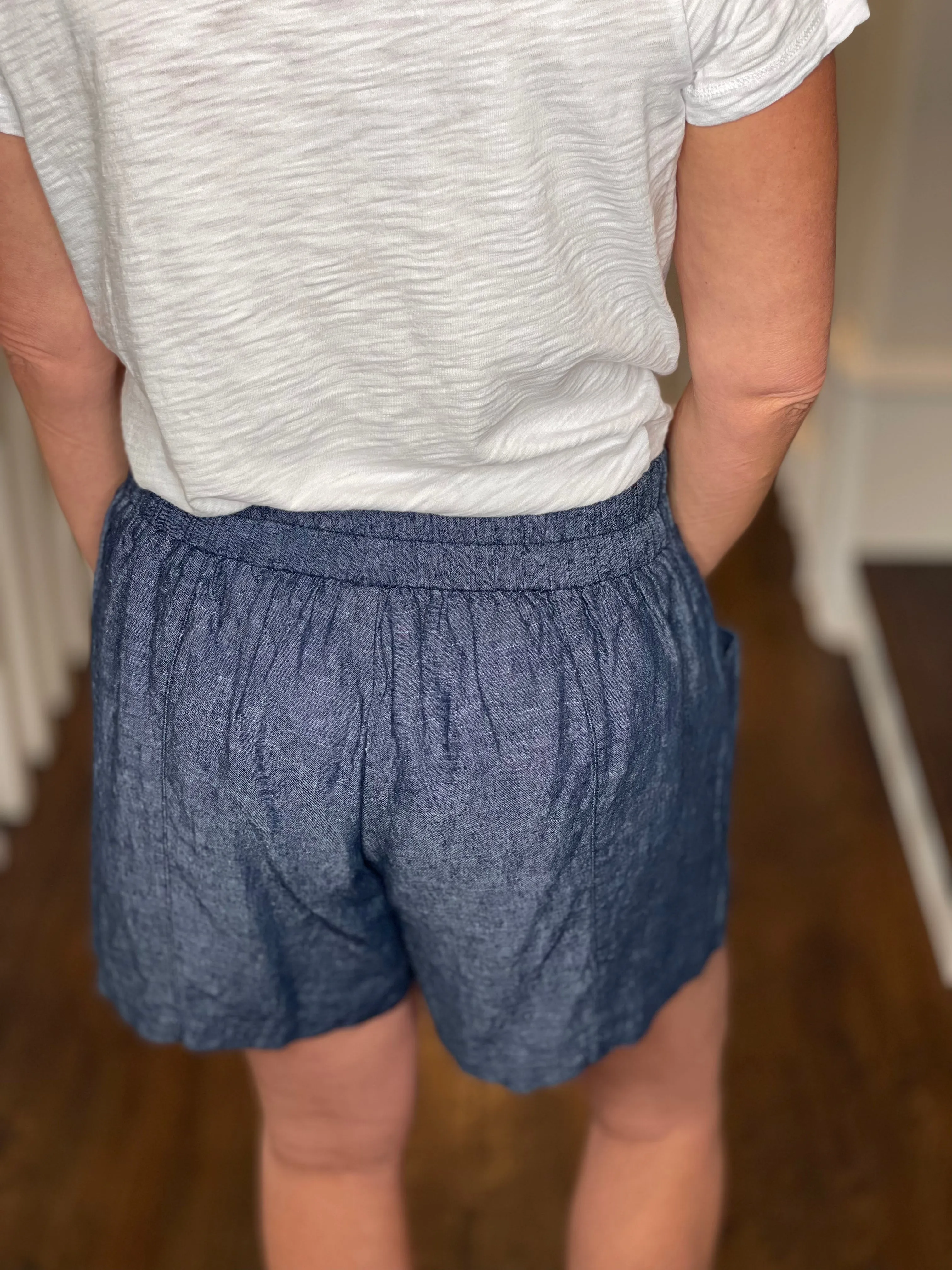 Ivy Jane Chambray Linen Shorts