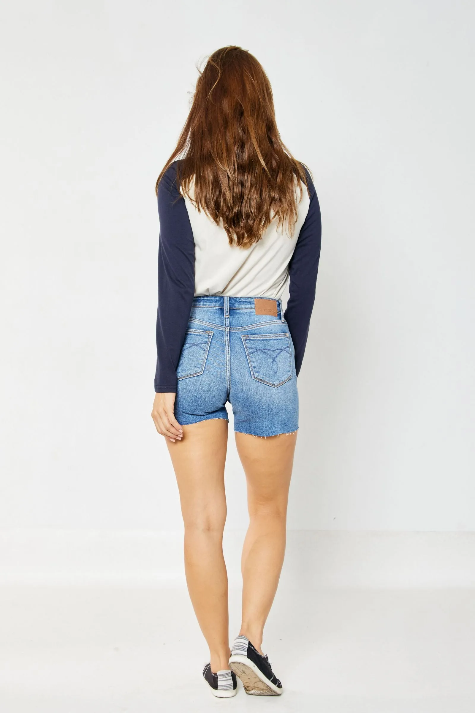 Judy Blue Medium Wash High Waist Shorts