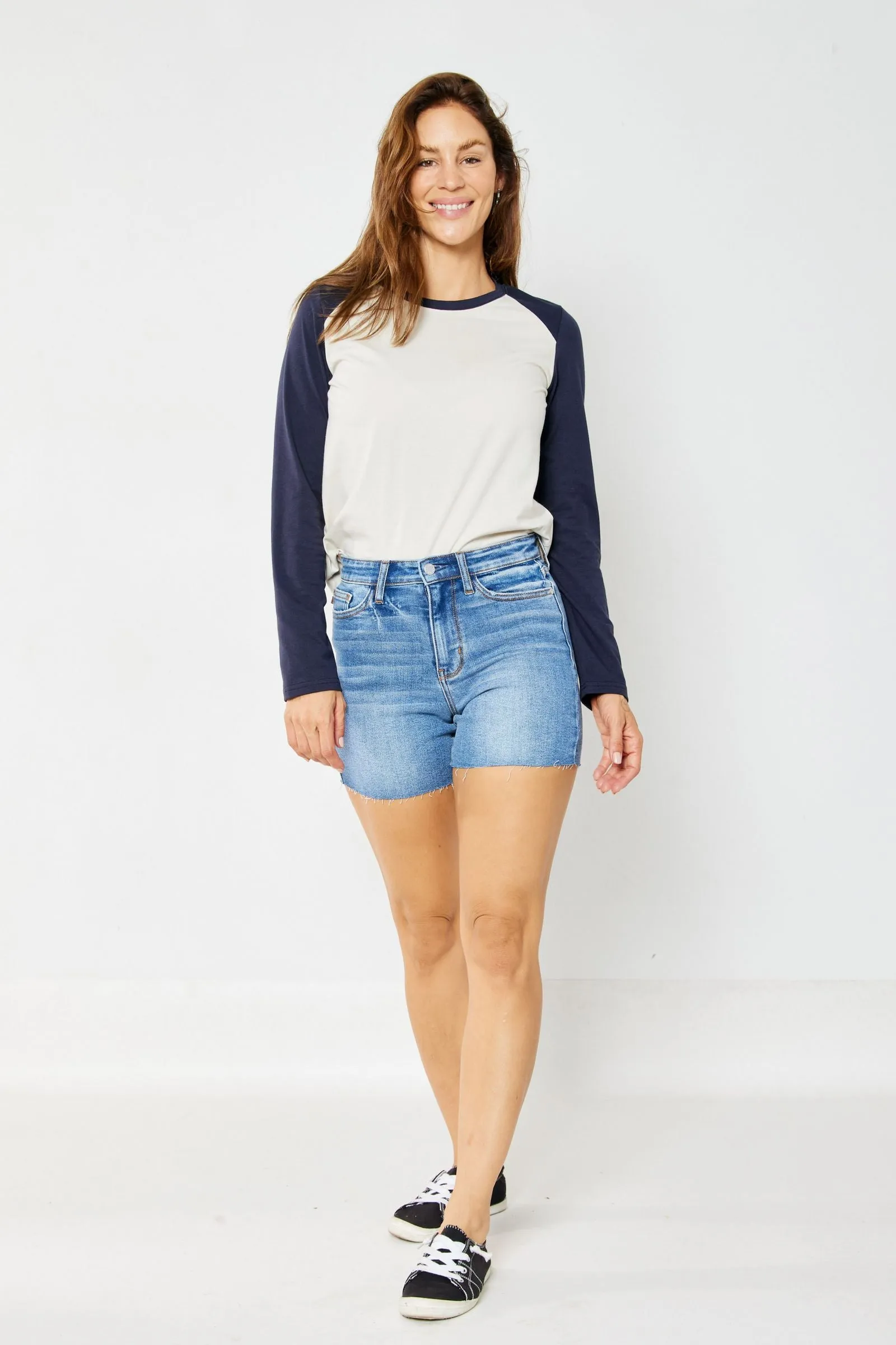 Judy Blue Medium Wash High Waist Shorts