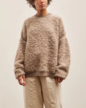 Lauren Manoogian Sherpa Crewneck, Taupe Granite