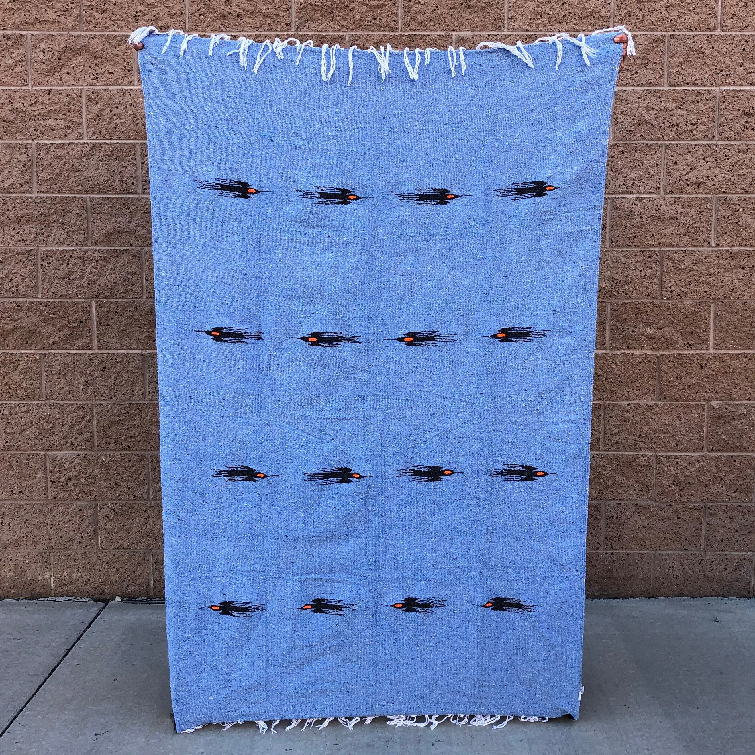 Light Blue Thunder Bird - Mexican Blanket