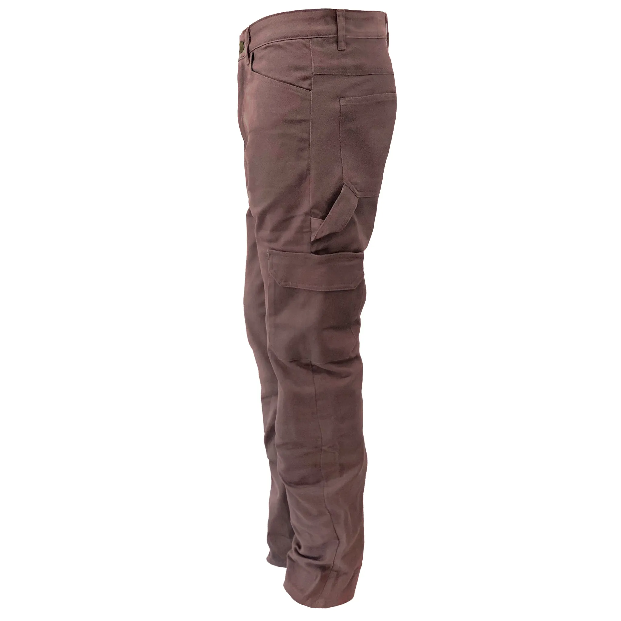 Loose Fit Cargo Pants - Light Cacao with Pads