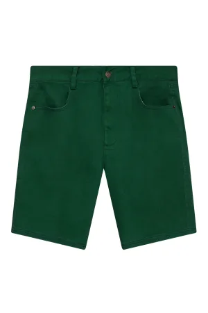 Lyric Cotton Shorts Forest Green