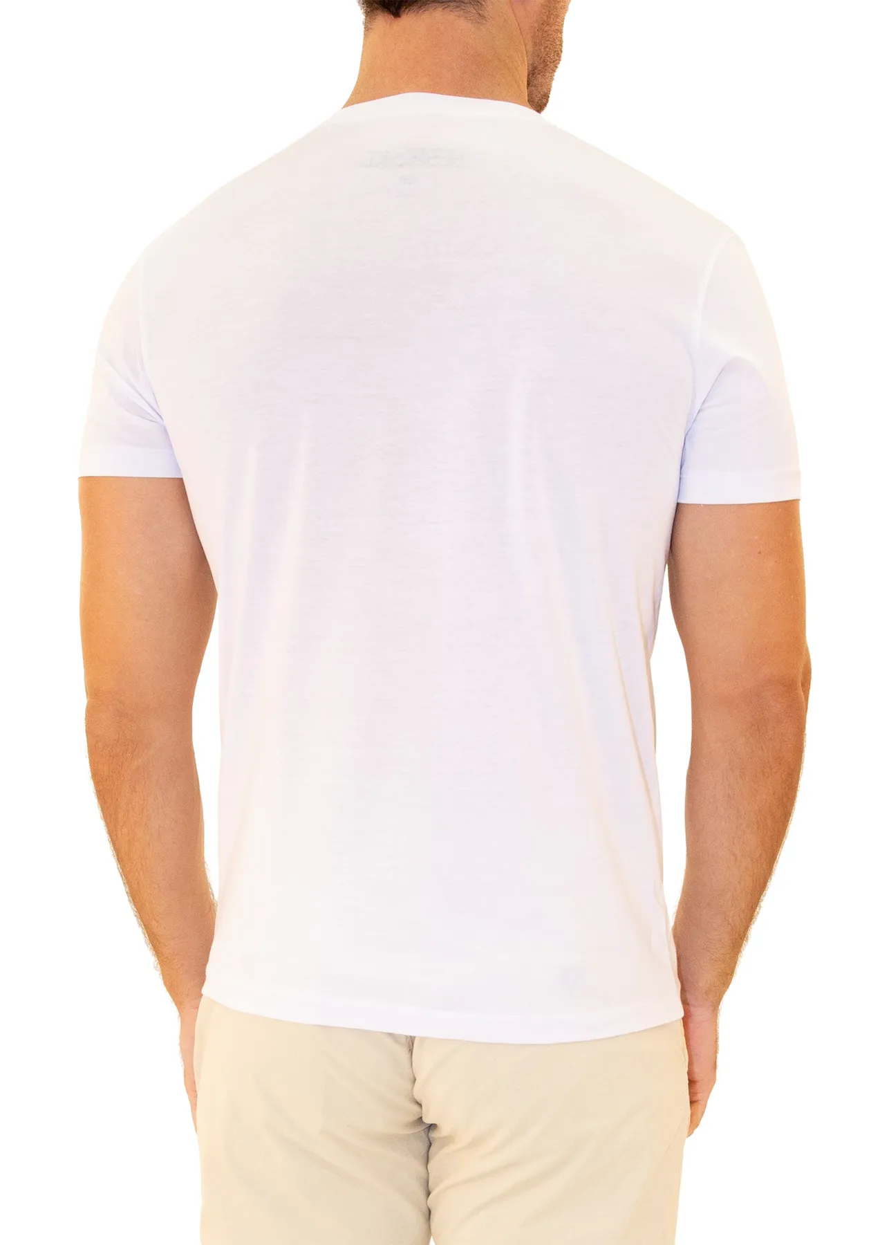 Men's V-Neck T-Shirt 100% Prime Cotton Extra Soft Tag Less | 161573 | CLEARANCE