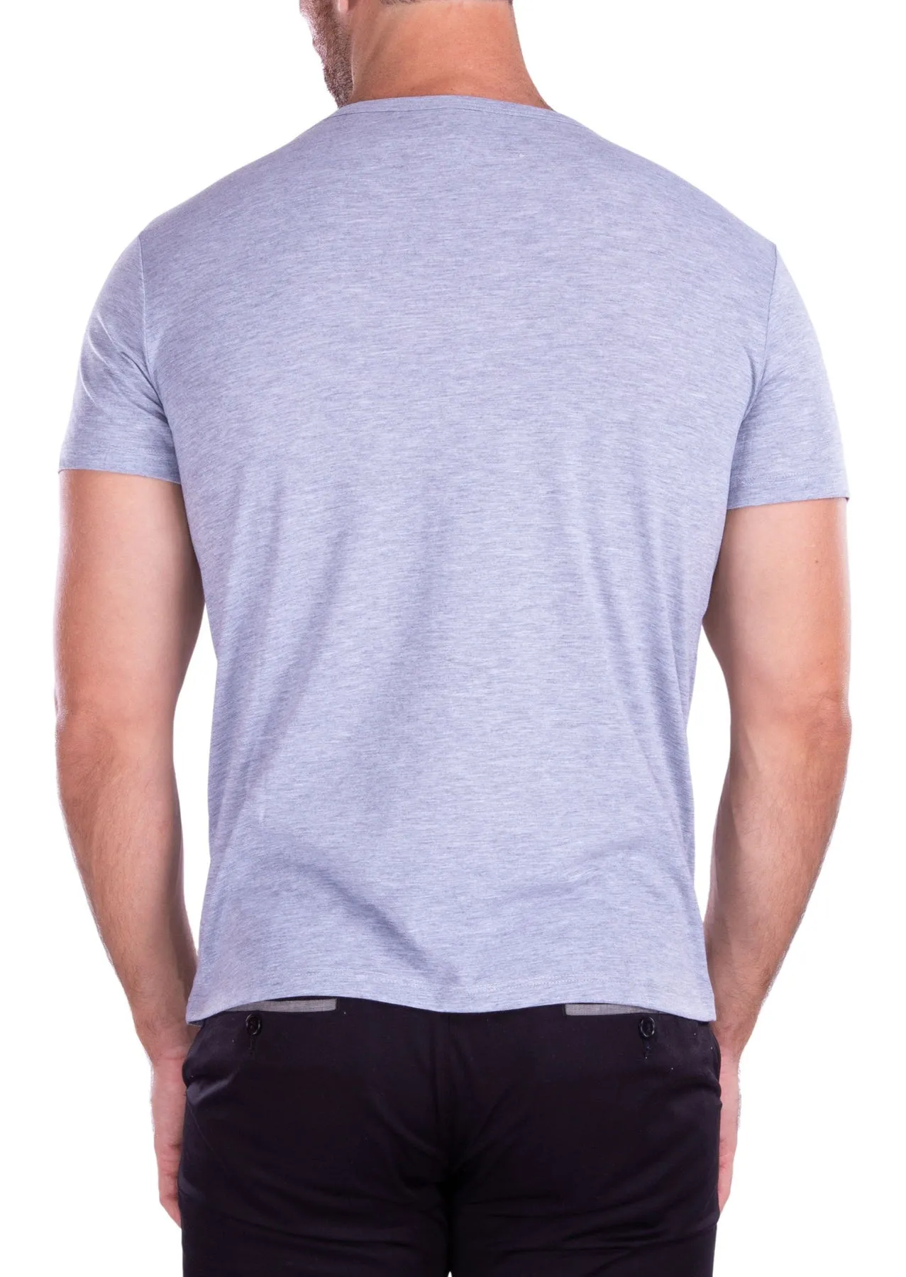 Men's V-Neck T-Shirt 100% Prime Cotton Extra Soft Tag Less | 161573 | CLEARANCE