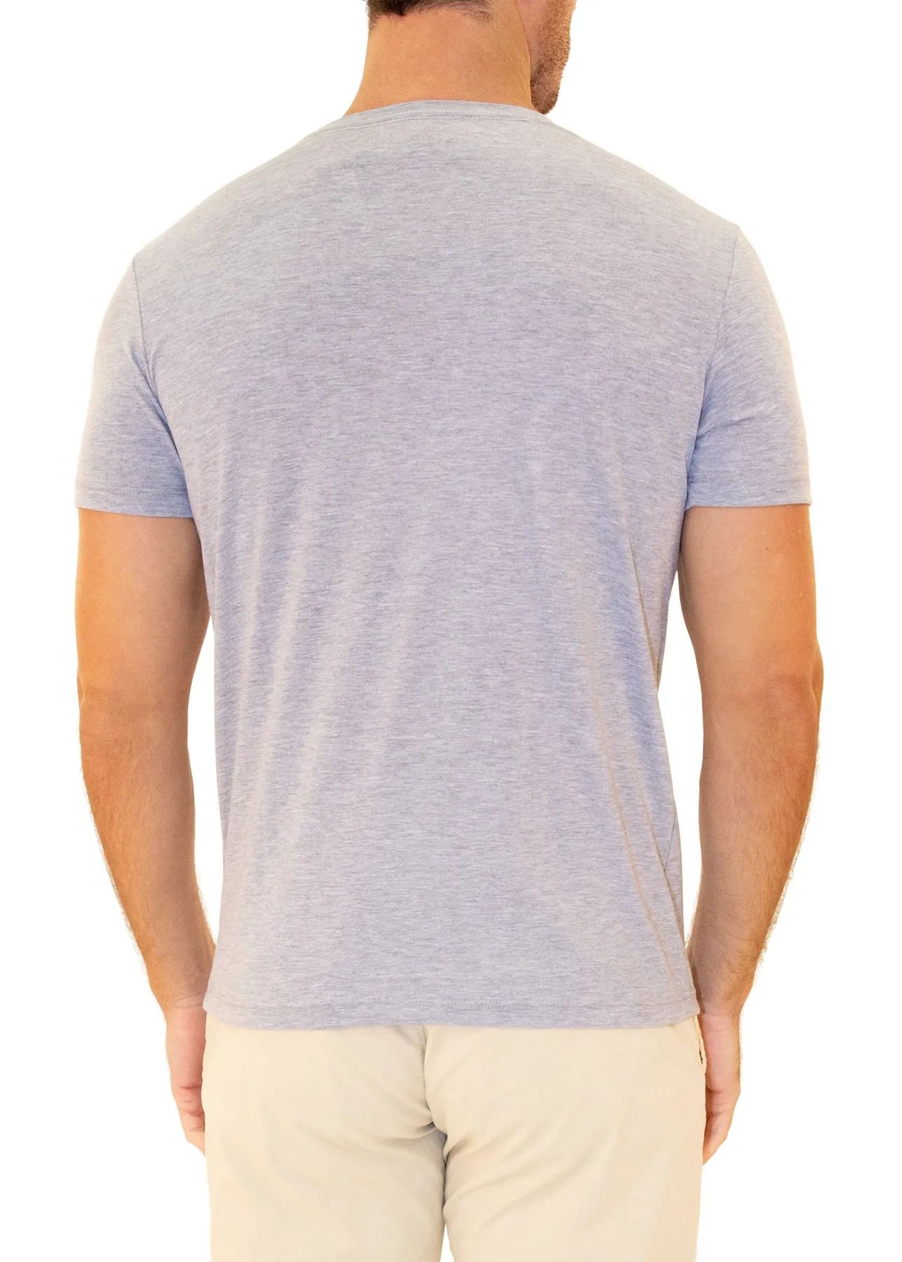 Men's V-Neck T-Shirt 100% Prime Cotton Extra Soft Tag Less | 161573 | CLEARANCE