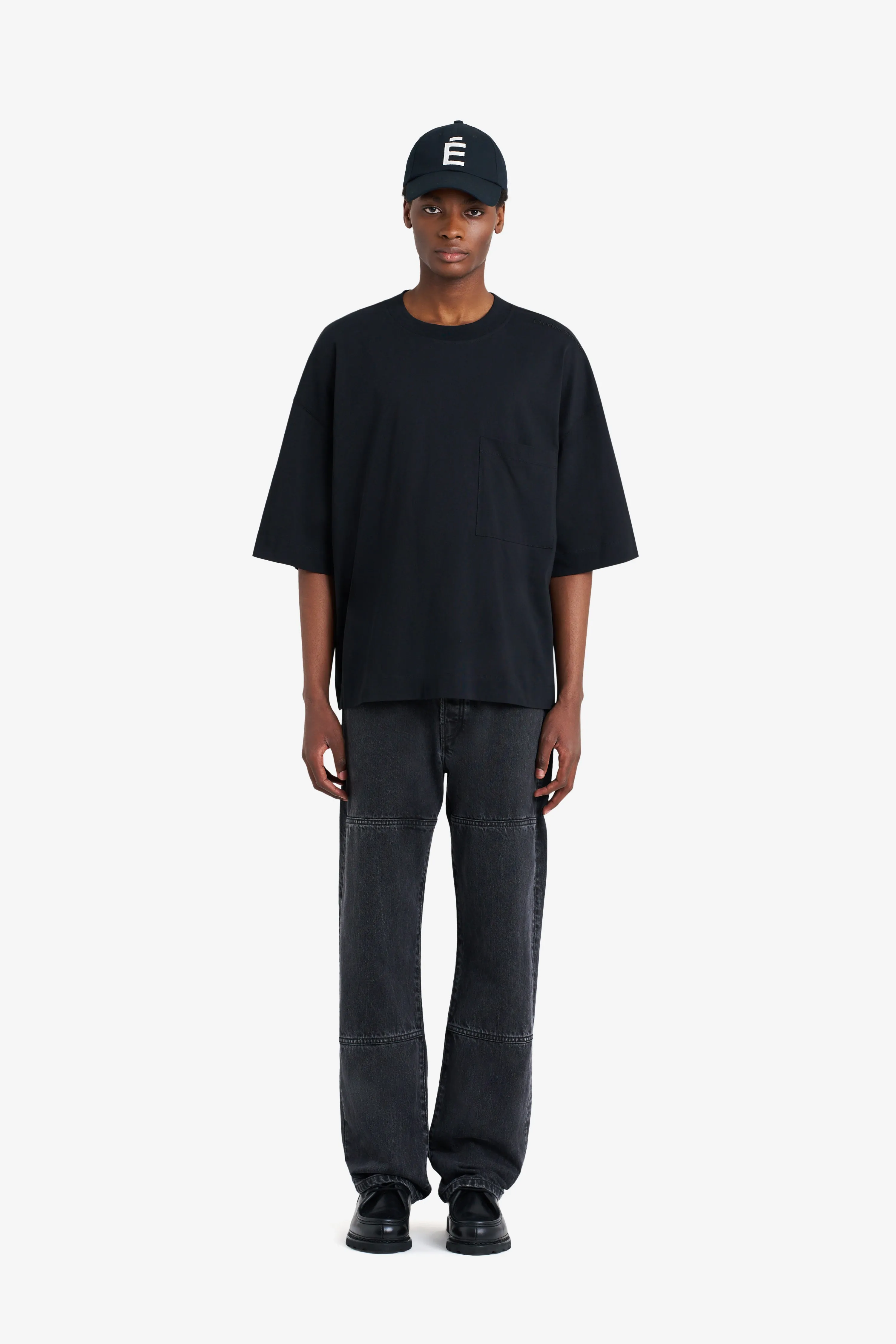 OVERSIZE POCKET TEE SHIRT BLACK