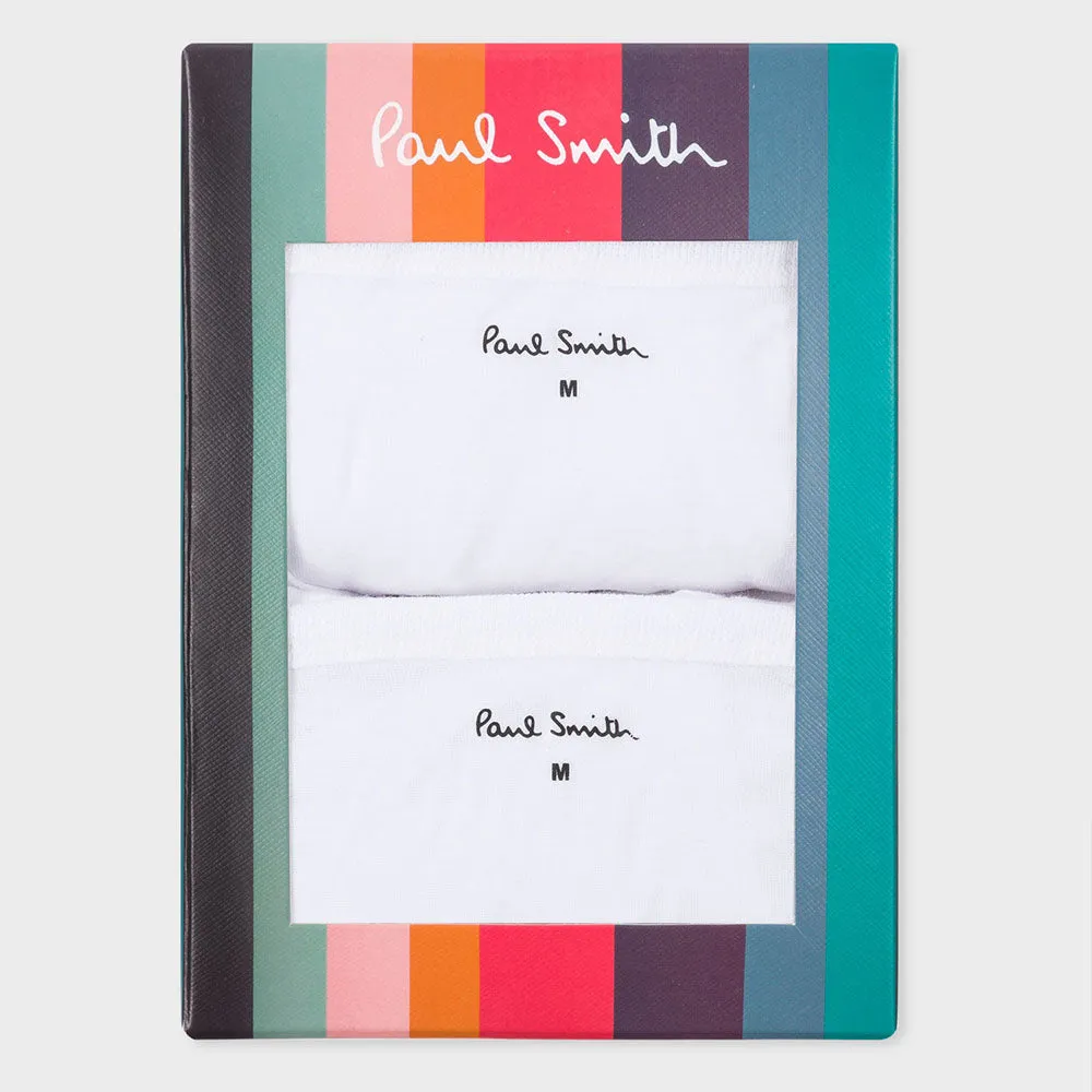 Paul Smith - Men's Crew Neck Short-Sleeve T-Shirt Two Pack in White