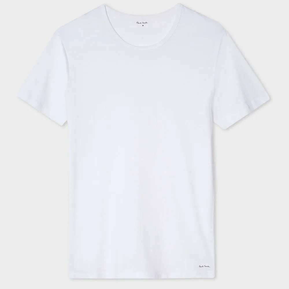 Paul Smith - Men's Crew Neck Short-Sleeve T-Shirt Two Pack in White