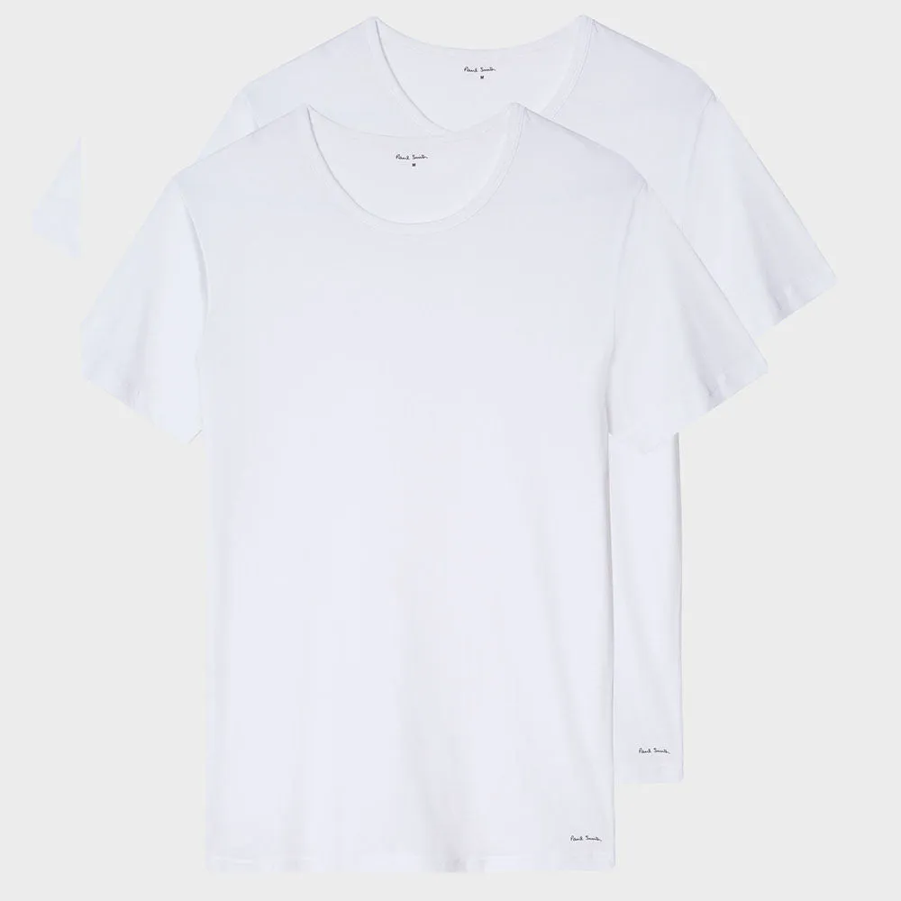 Paul Smith - Men's Crew Neck Short-Sleeve T-Shirt Two Pack in White