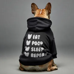 Repeat - Personalized French Bulldog Hoodies with Funny Quotes – Stylish, Cozy, and Premium 100% Cotton