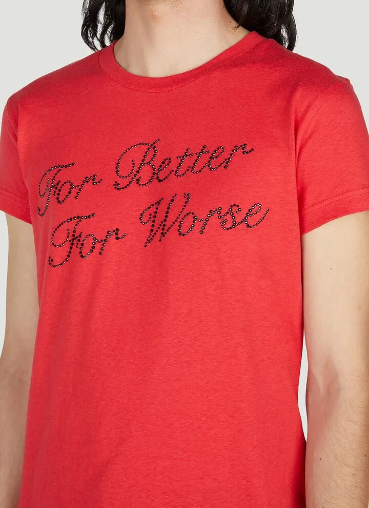 RHINESTONE FOR BETTER FOR WORSE T-SHIRT