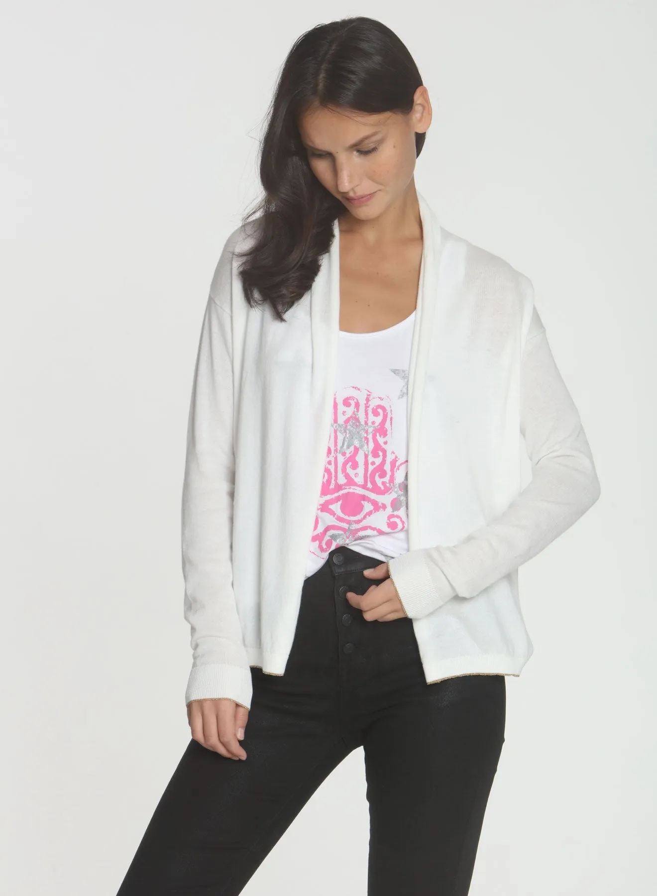 Sasha Cardigan - White