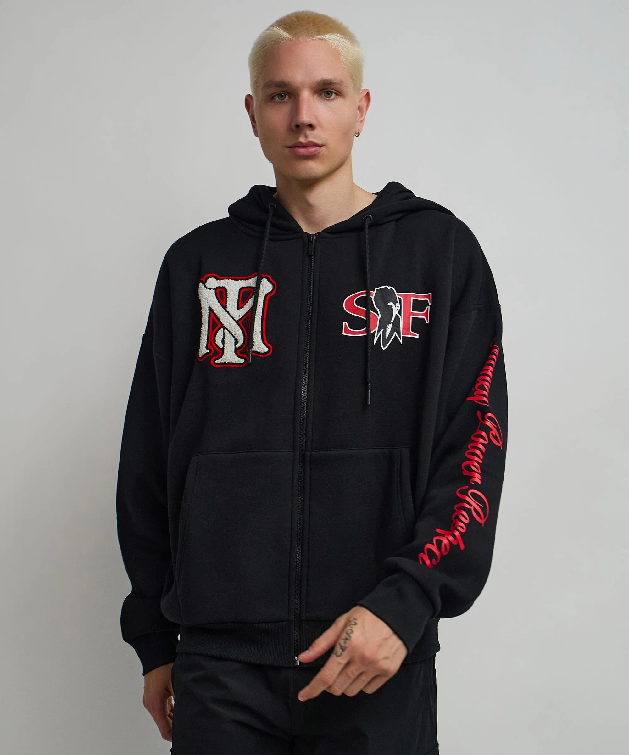 Scarface Respect Full Zip Hoodie - Black